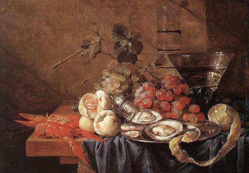 Jan Davidsz. de Heem Fruits and Pieces of Seafood China oil painting art